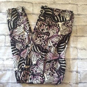 Butterfly Print Leggings TC2